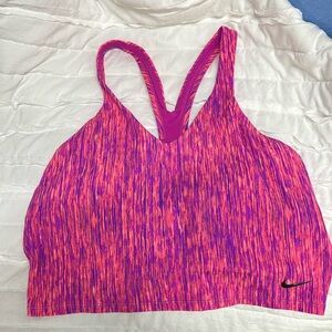 Nike Pink and Purple Sports Bra